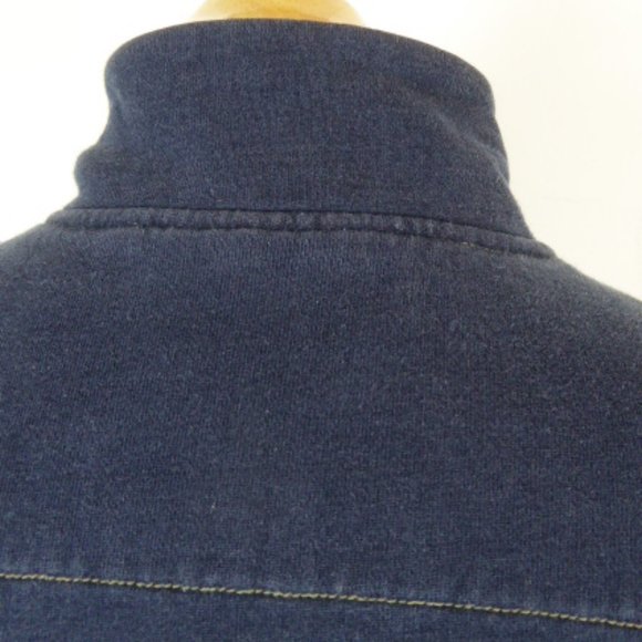 DUCK & COVER navy zip card-jacket athliesure cotton terry M - Picture 5 of 7